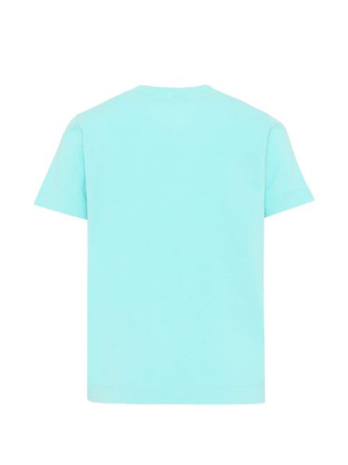 T-shirt bambino Stone Island acqua con logo STONE ISLAND KIDS | 2100002S0047V0044